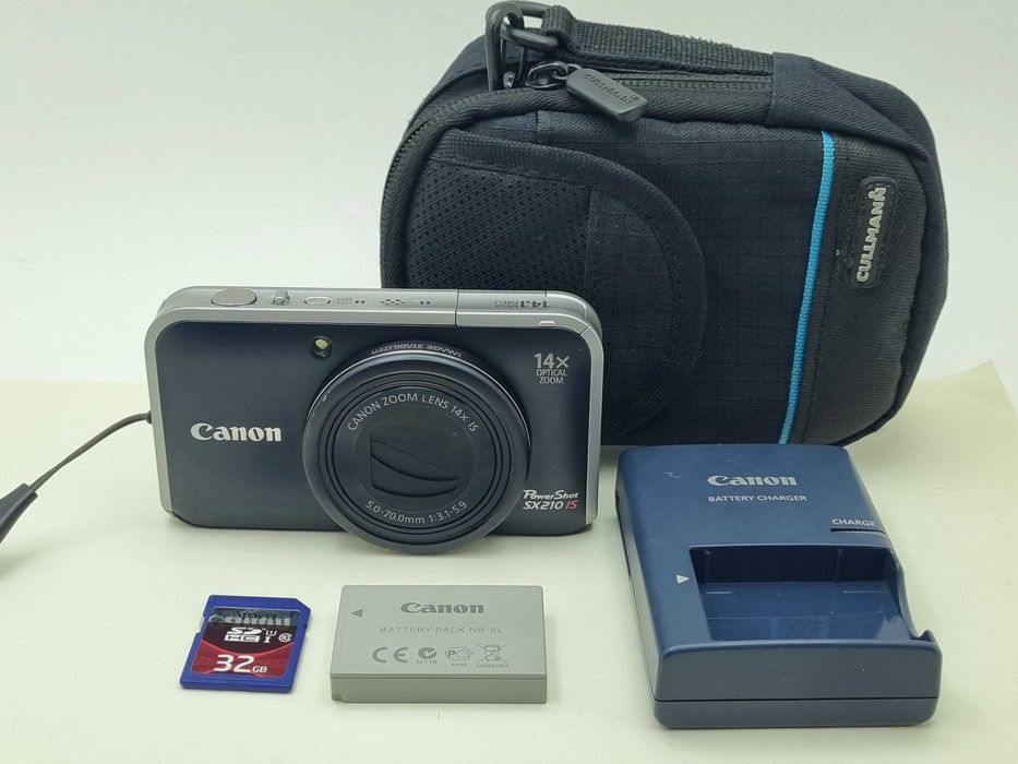 Canon PowerShot SX210 IS 14.1MP 14x Optical Digital Camera Black