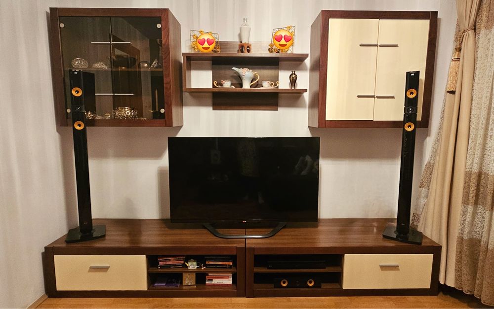 Set mobilier living - Nova by Mobexpert, lemn masiv, ca NOU