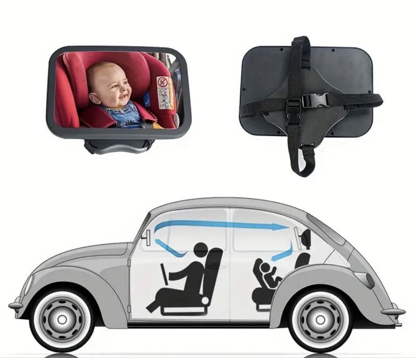 Огледало за бебе задно виждане 360 градуса