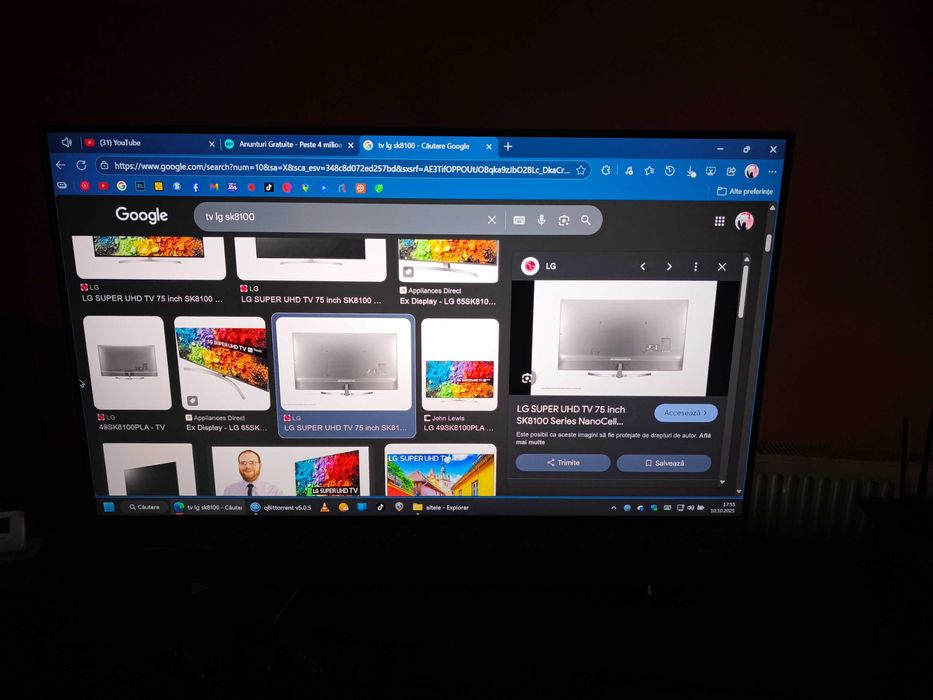 TV vînzare 140 cm din 2018 sk 8100