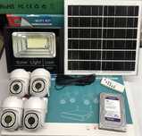 2x Proiector Solar 200W 360Led+ Sistem Video 4Camere 2K Wifi+ Hdd1TB