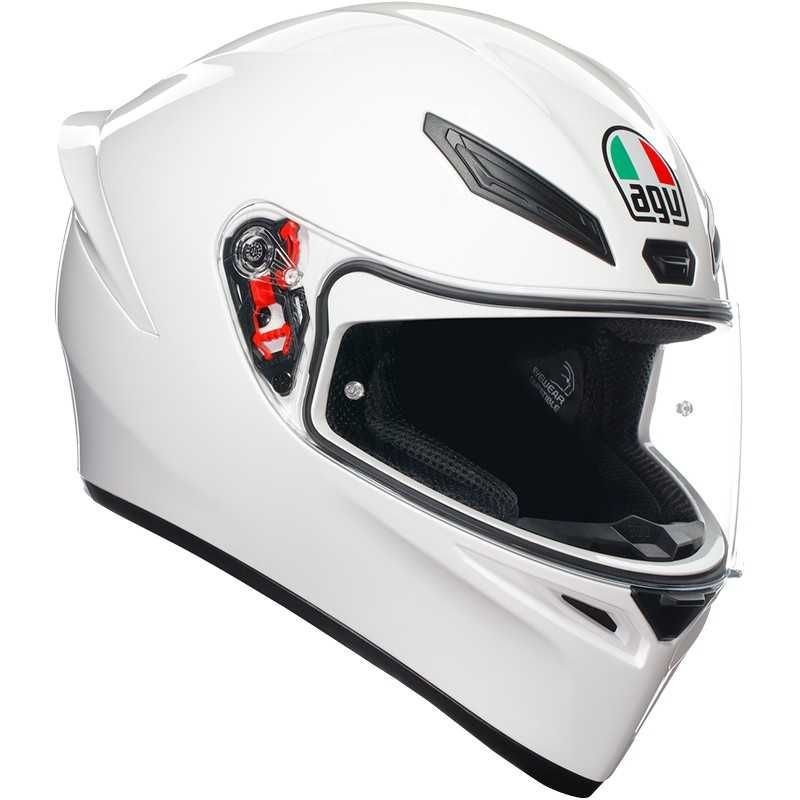 ТОП ЦЕНА Мото Каска за мотор AGV K1 SOLID WHITE ,размер S ,L и XL NEW,