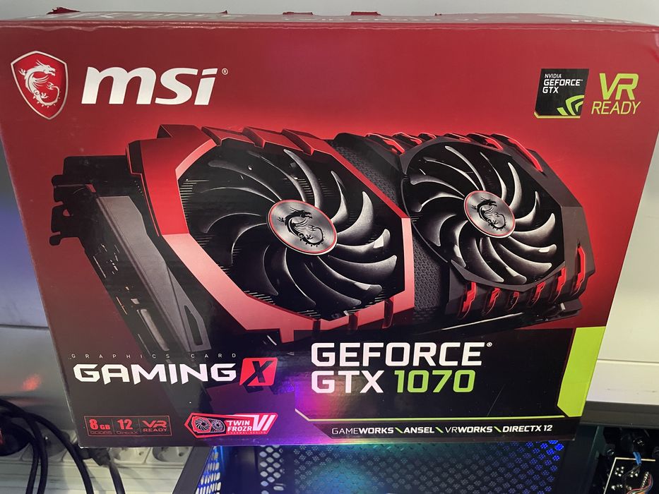 Срочно! MSI GTX1070 - 8Gb, в идеале