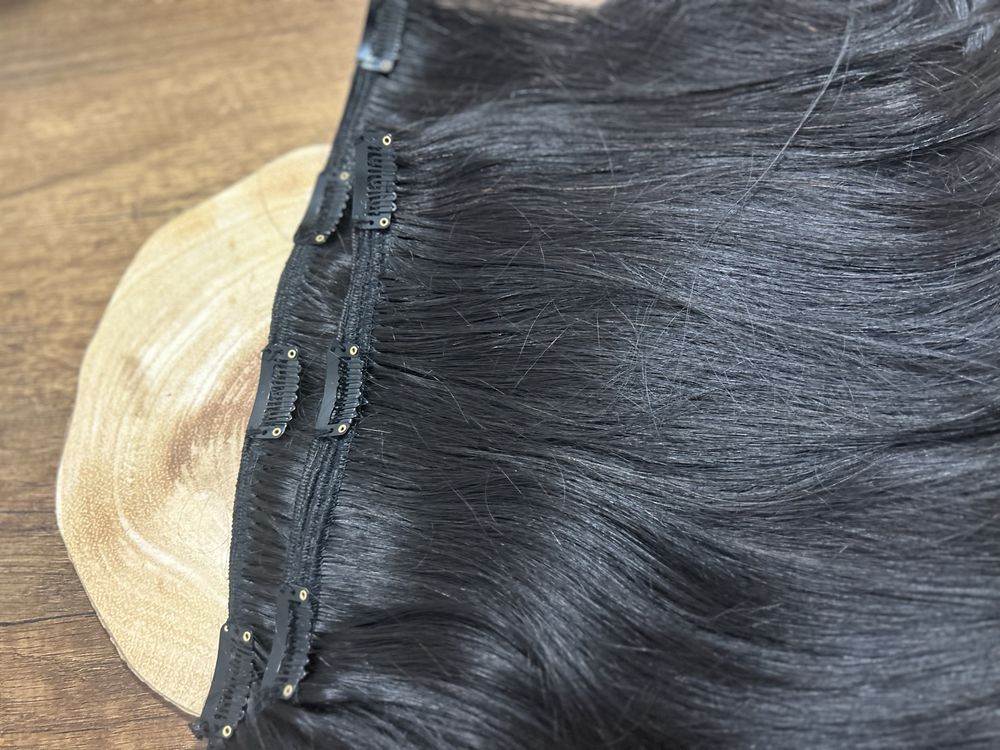 Естествена коса black brown 200грама