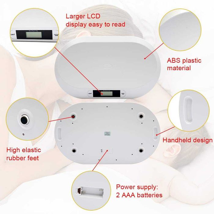 Кантар за бебета Digital One SP01080, везна за бебета до 20кг