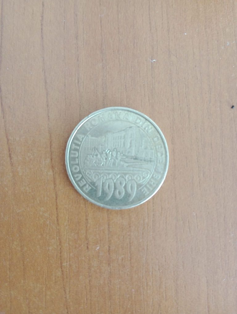 Moneda din Revoluția din 1989.