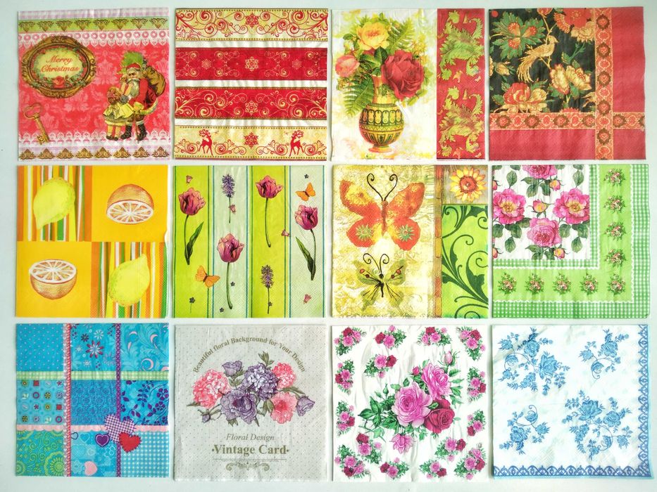 Новогодние салфетки для декупажа