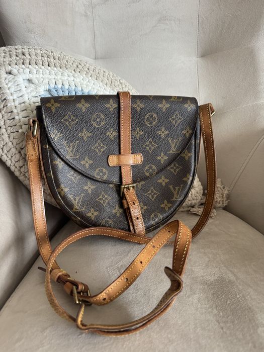 Louis Vuitton Vintage Chantilly Оригинална Чанта от Естествена Кожа