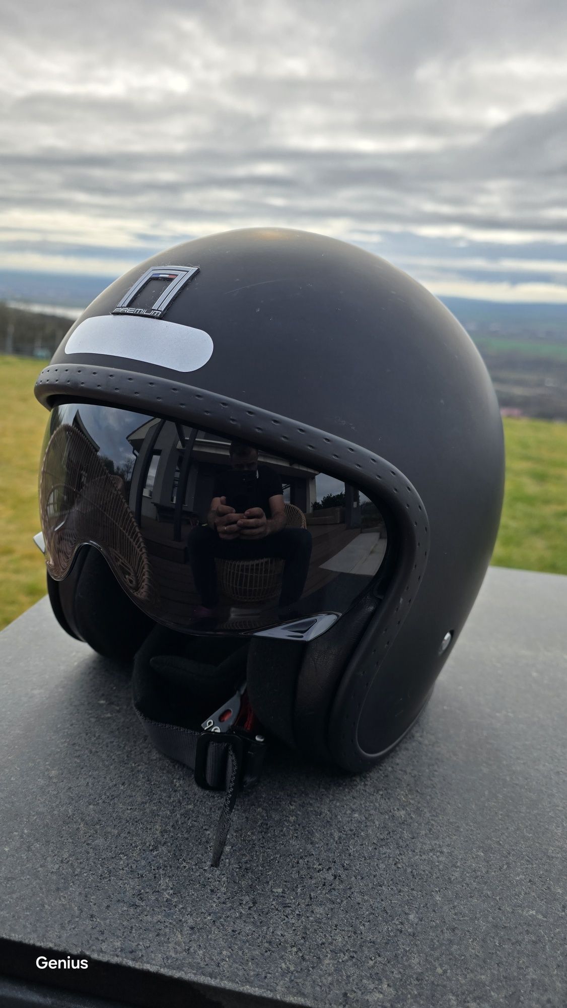 Casca moto open face Nox Premium