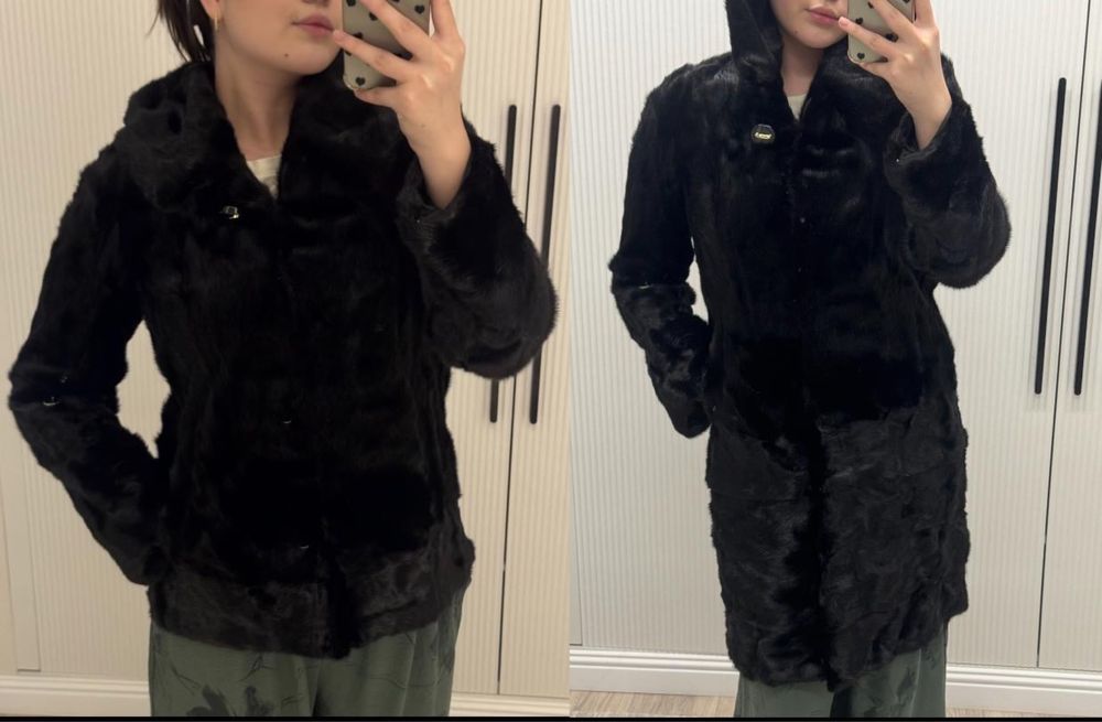 Меховое пальто,.