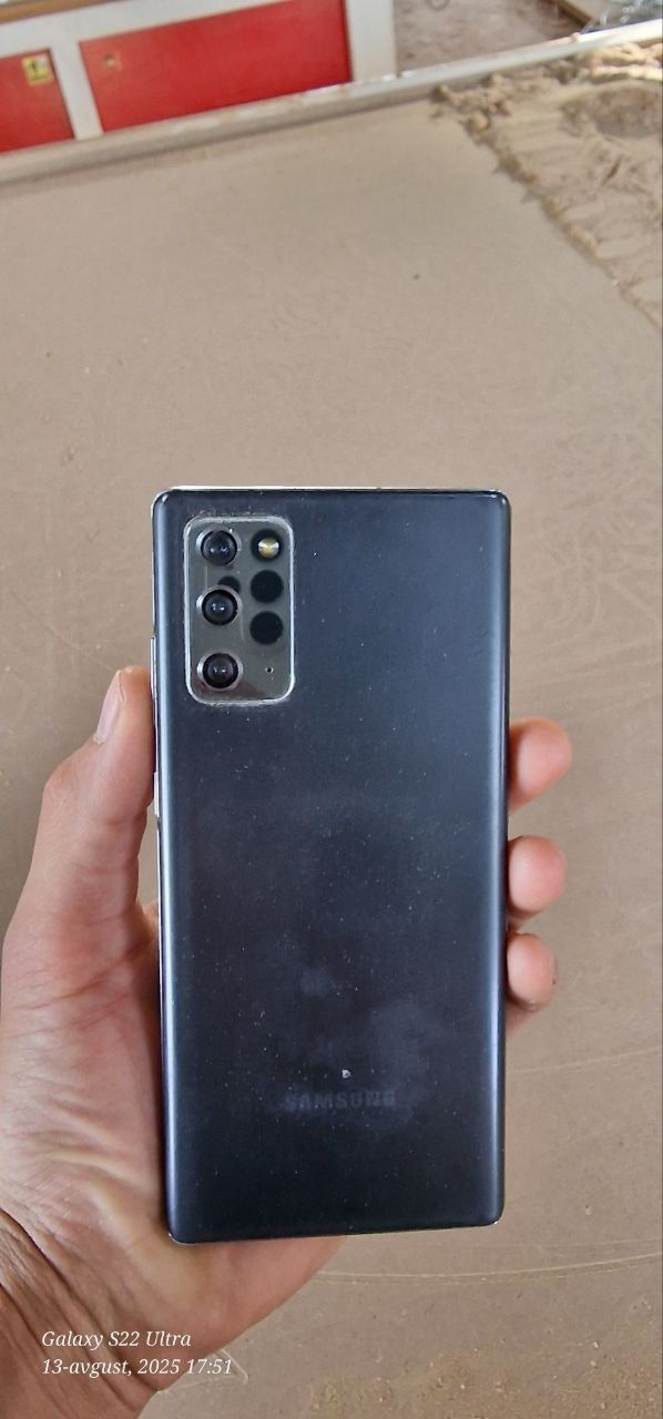 Smasung note 20 5g xotira 8.256