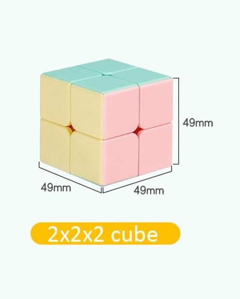 Cub Rubik mini 2x2. Glisare super ușoară. Viteza ajustabilă