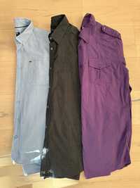 3 броя мъжки ризи с дълъг ръкав (размер L)