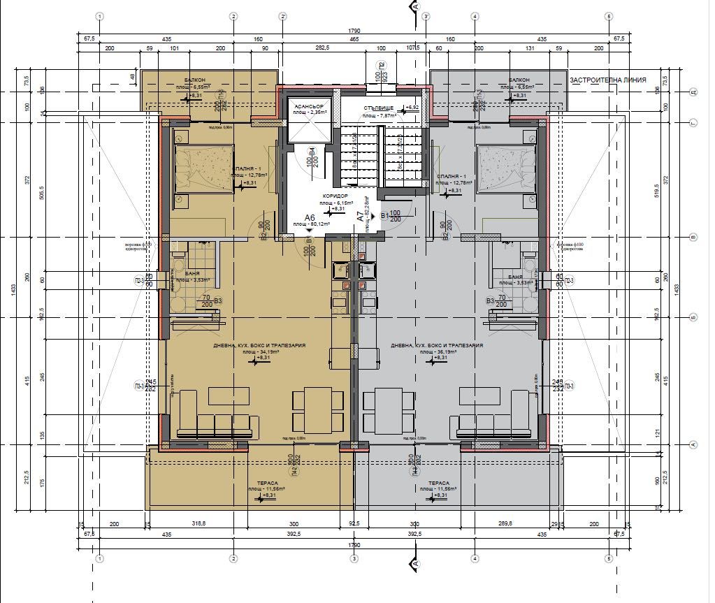 Продава се Многостаен апартамент в Хасково, Червена стена - 105 кв.м за 9 €/кв.м - Снимка #7