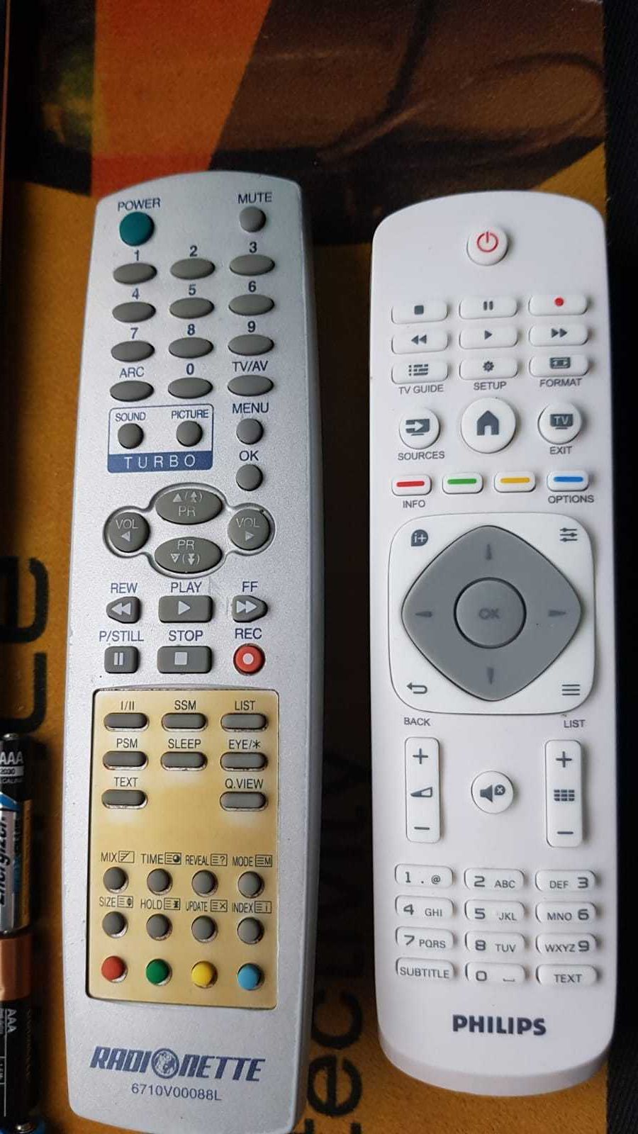 Radionette, Philips Telecomenzi originale