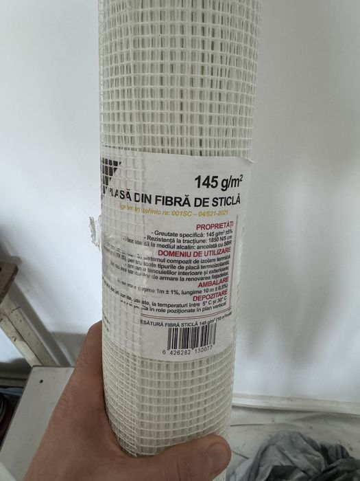 ~ 17 m - Plasa fibra sticla, interior / exterior, 145 g