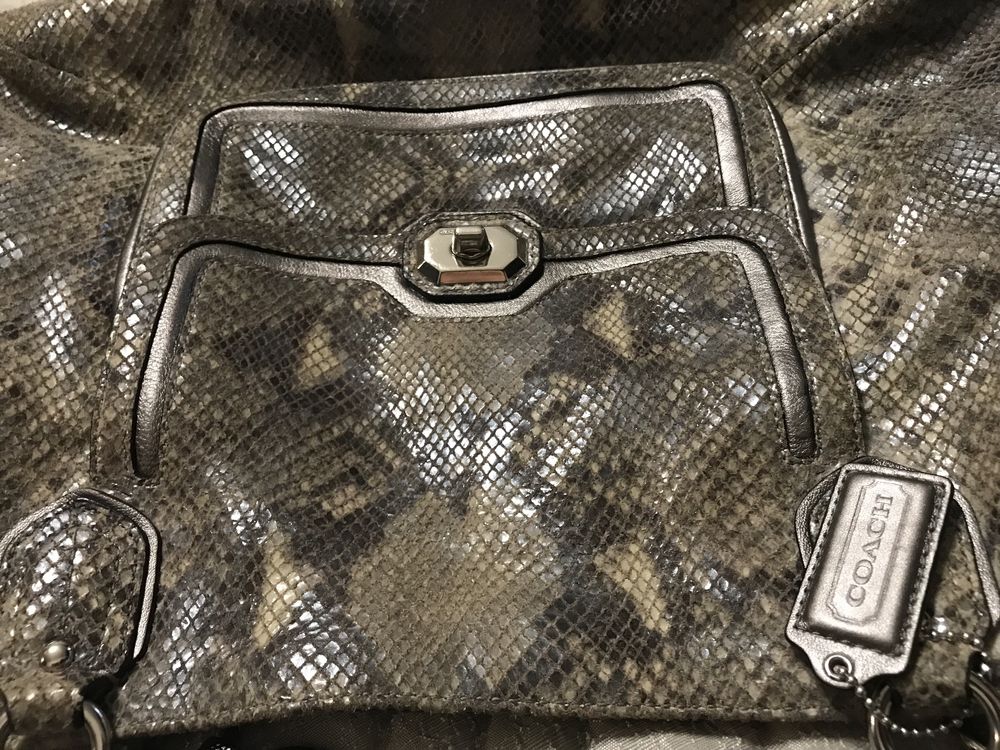 COACH hand made original leather bag, чанта оригинална