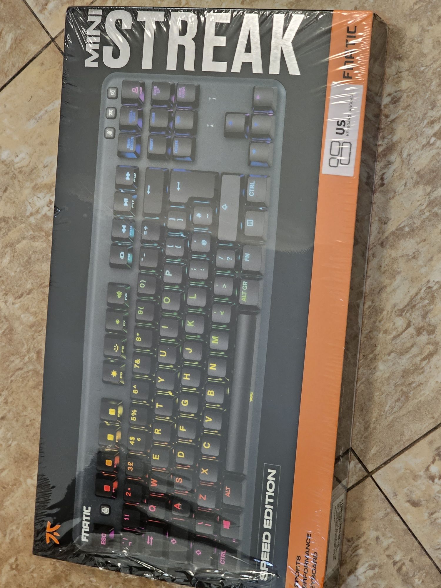 Tastatura Mecanica Profesionala E-Sports FNATIC miniSTREAK, RGB, Speed