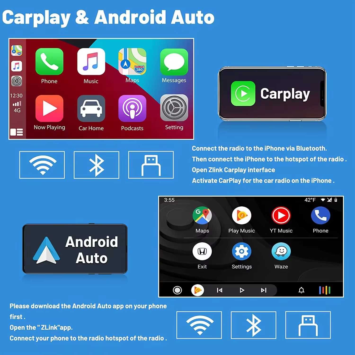 Toyota Hilux 2005-2014 Аndroid 13 Mултимедия CARPLAY,1028