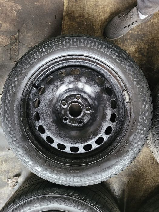 Jante tabla 5x112 VW audi cauciucuri iarna 205 55 16 M+S