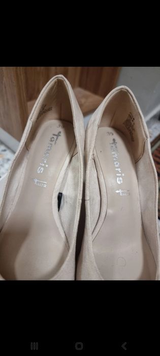 Pantofi piele intoarsa Tamaris - marimea 39