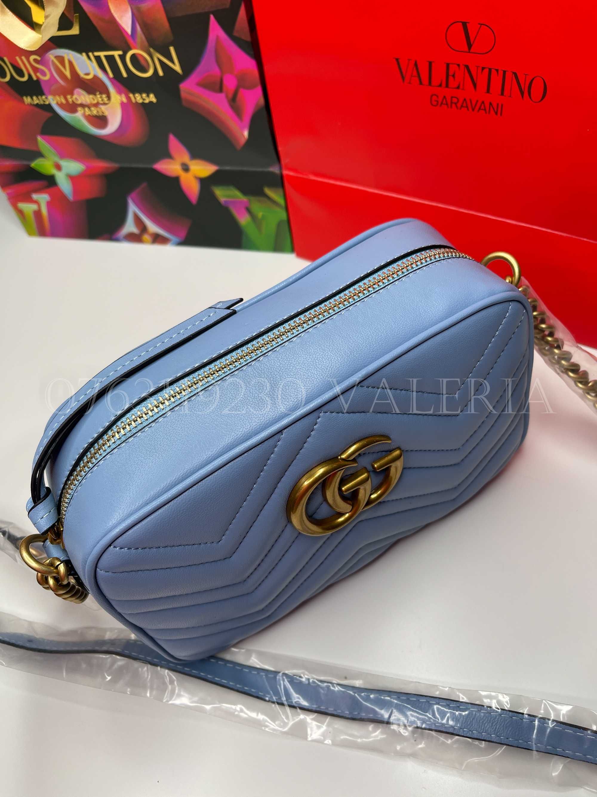 Geanta Gucci Camera Blue