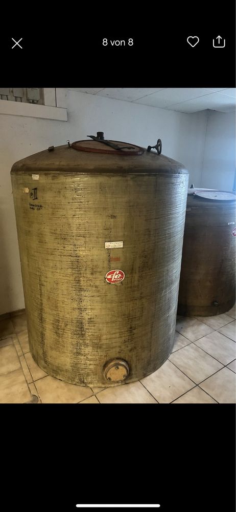 Bazin fibra de sticla pentru vin 2000 -5000 l  , fosa , bazin apa