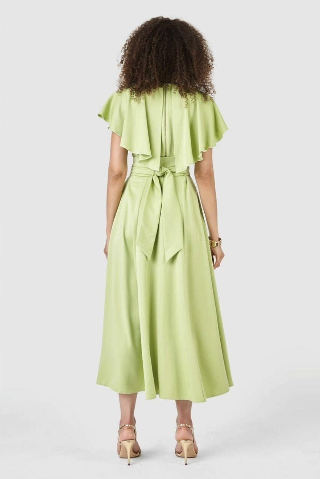 Рокля Closet London лайм ризида 50 52 54 EU 3хл 4хл гръдна: 120-132 см