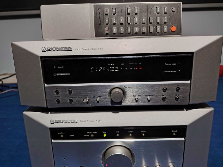 PIONEER A-C5 Stereo amplifier, PIONEER T-C3 Stereo Cassette Deck