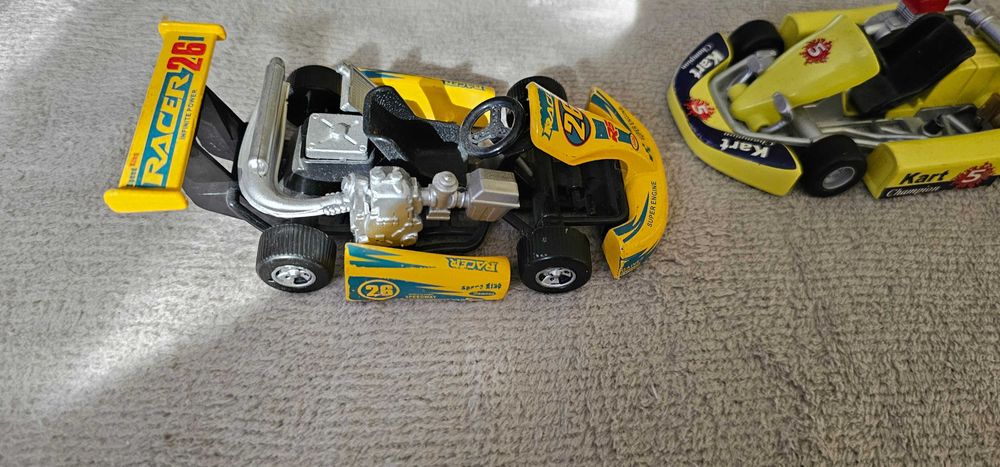 jucarie macheta cart din metal Welly Go-Karts,