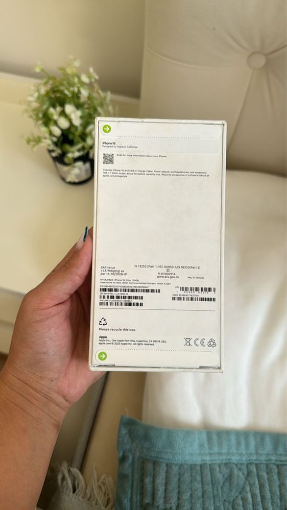 Iphone 16 , 128 гб. Новый, оригинал. Сыйлық ретінде келген.