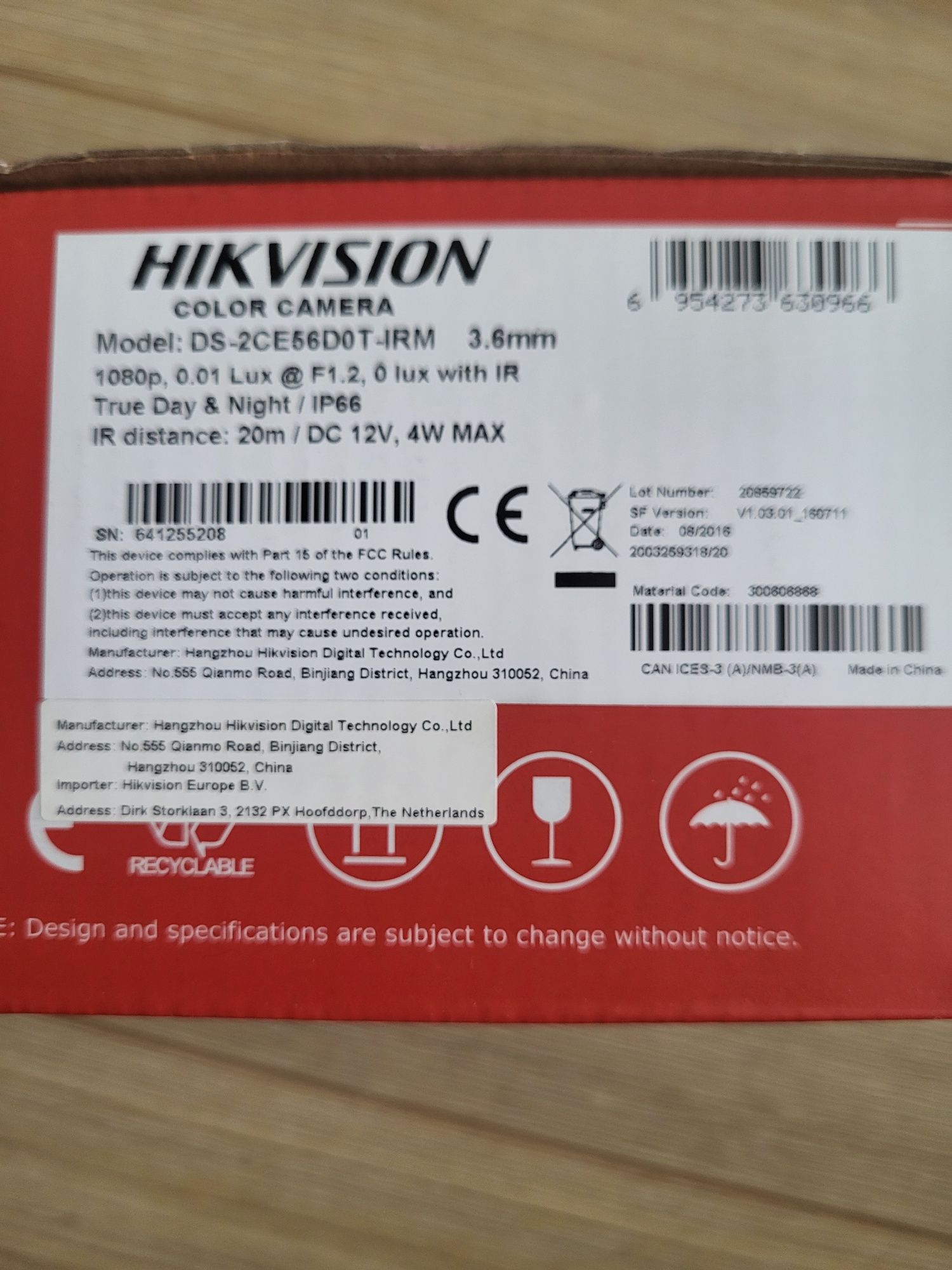 Камера за видеонаблюдение Hik Vision