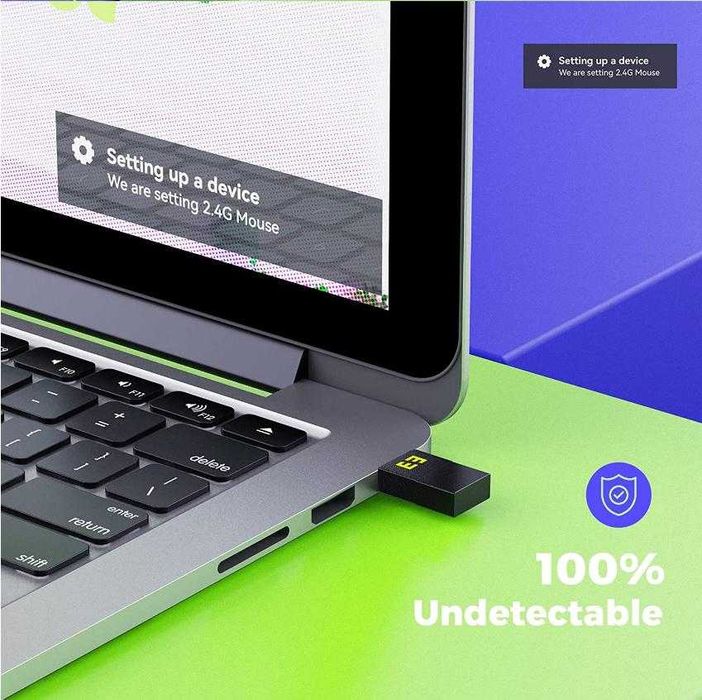 LinuxMACWindowsiPadAndroidTypeCAirDriveMouseJiggler Moji Фалшива Мишка