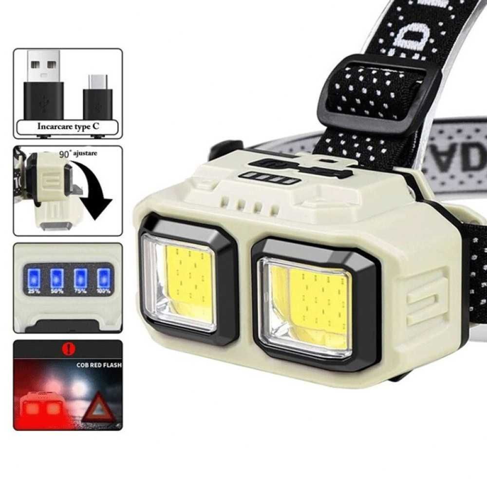 Професионален LED челник EDAR HX816S | USB‑C | 4 режима | Сензор