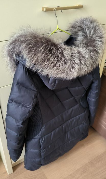 Куртка пуховик с натуральным мехом