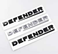 Scris Emblema Logo DEFENDER Haion Portbagaj Negru/Gri