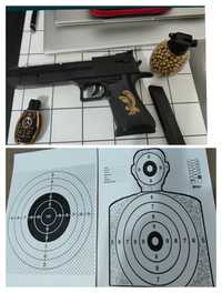 Pistol cu bile , Model Eagle Pistol Plastic de tras la țintă +Bile400