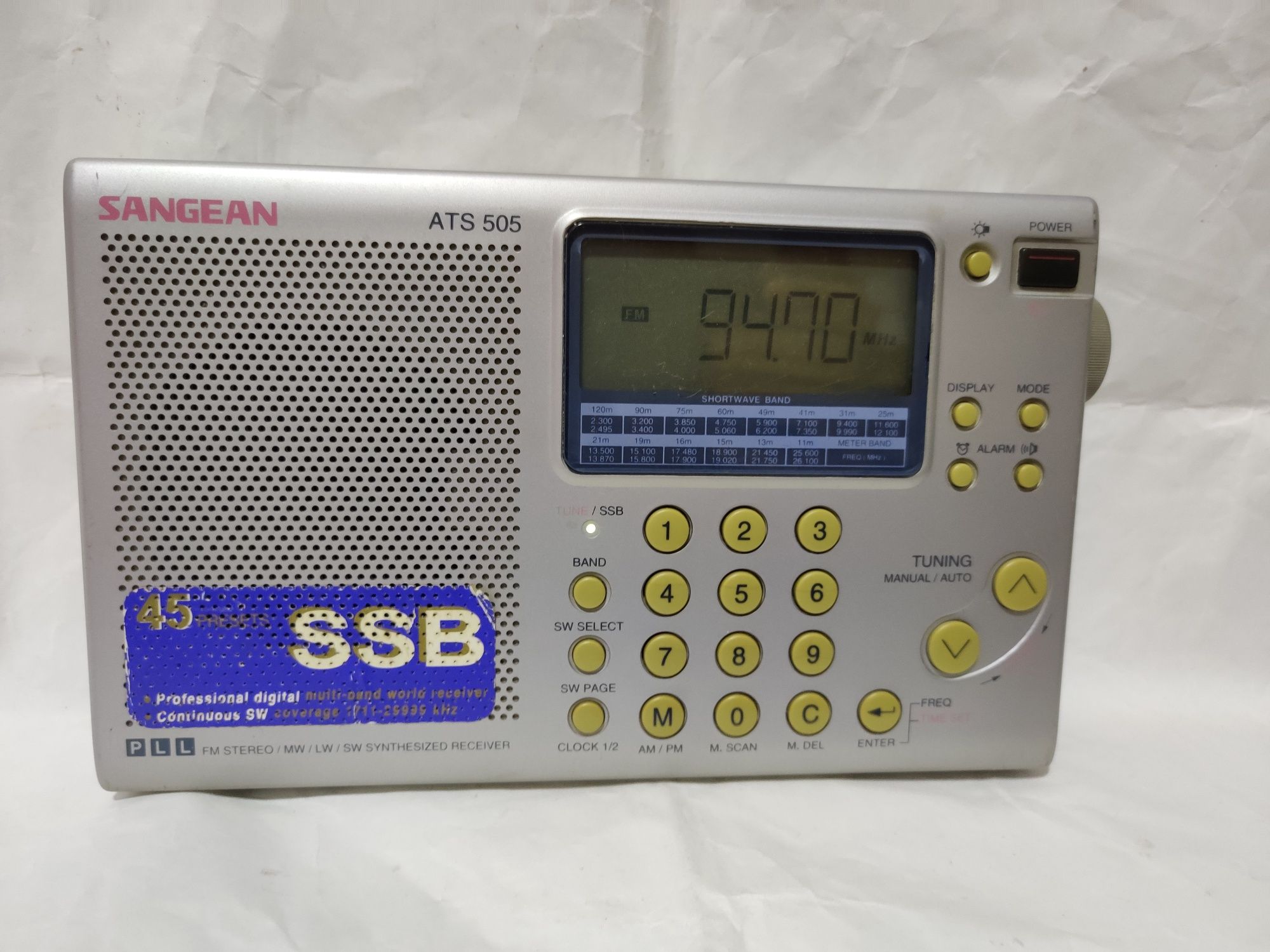 Aparat Radio Sangean ATS-505P FM Stereo/MW/LW/SW PLL Synthesized World