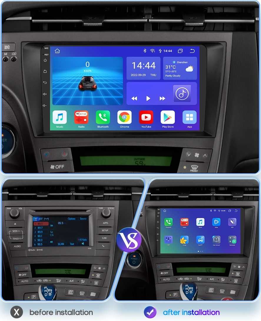 Toyota Prius 3 2009 - 2015  Мултимедия Навигация Android