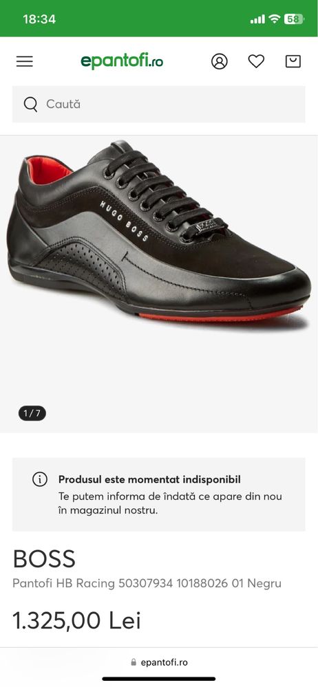 Pantofi Hugo Boss HB Racing marimea 46