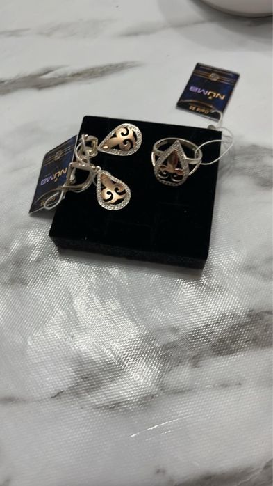 Золото серебро комплект