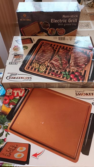 Бездимна скара + бездихова плоча – Чисто нов комплект