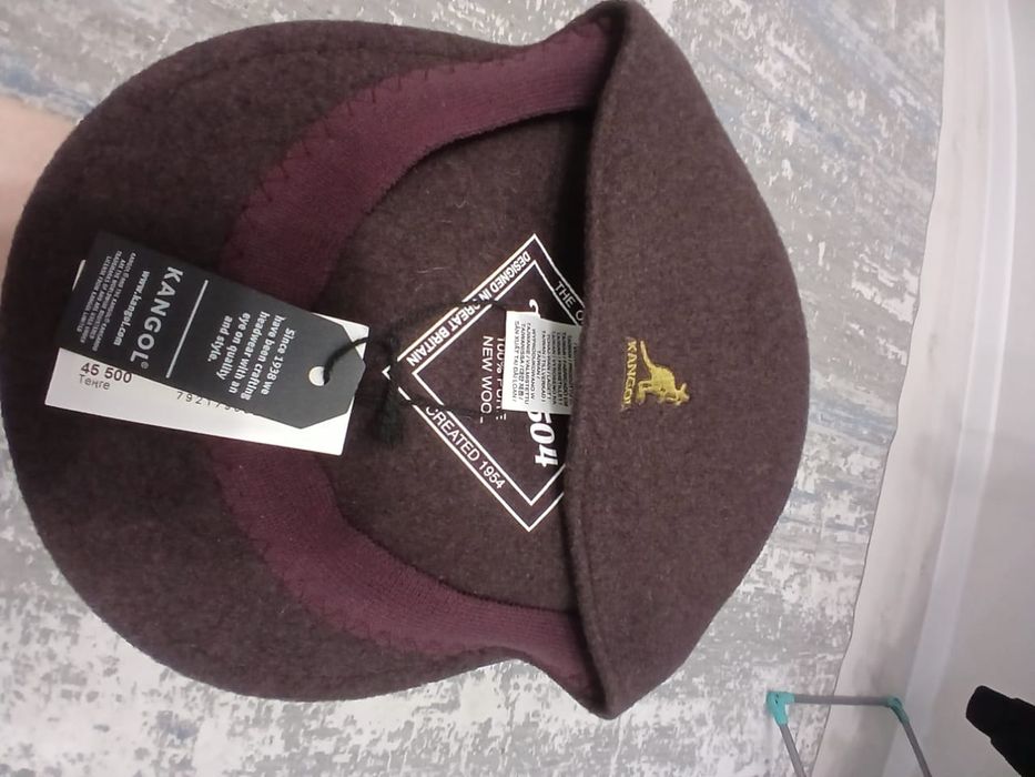 Kangol - Кангол коричневый новый 60 размер
