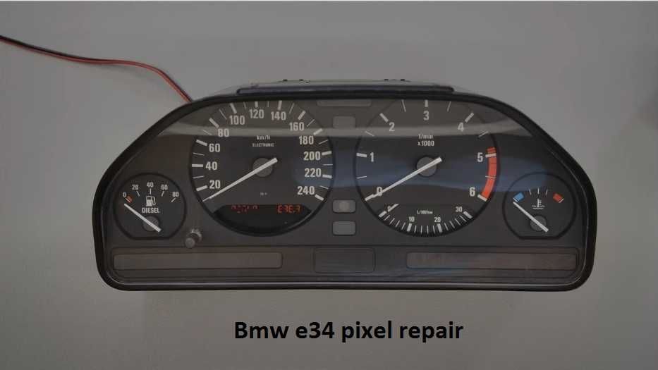 Ремонт на километраж bmw e34,e36 дисплей,лентов кабел Pixel repair