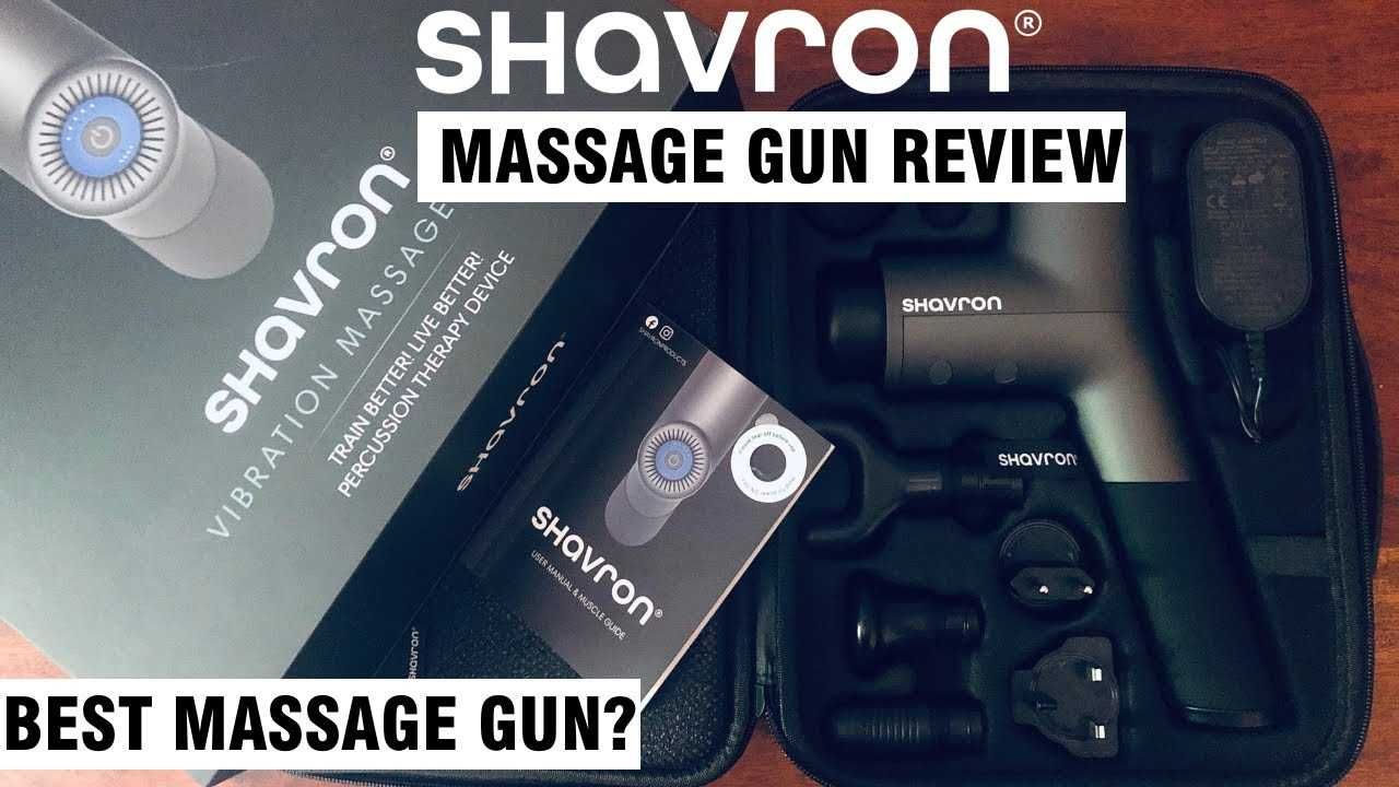 Shavron професионален и мощен масажен пистолет висок клас