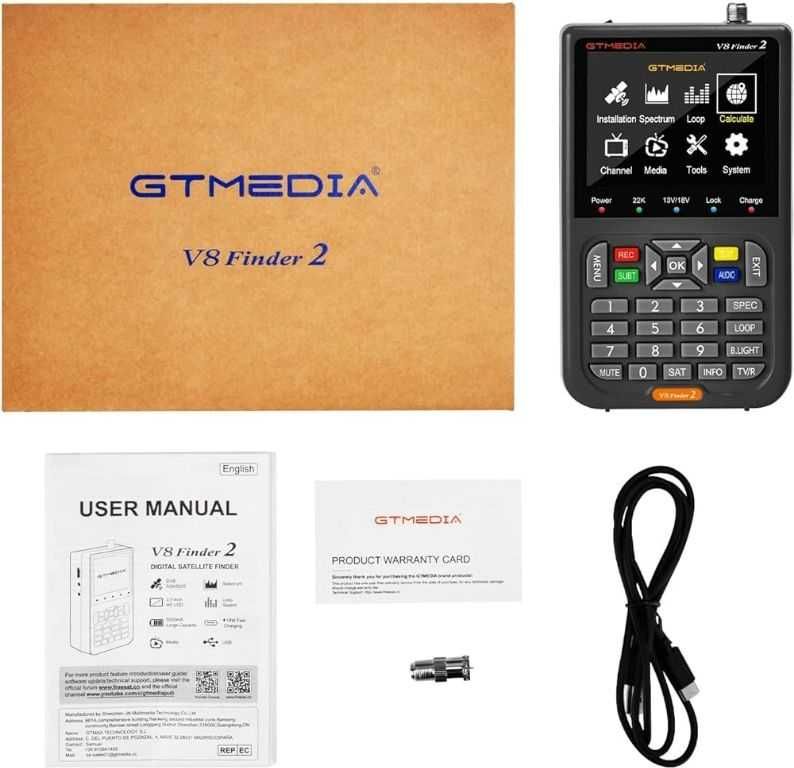 GT MEDIA V8 Finder2 за Сателитенa Цифровa Телевизия FTA DVB-S/S2/S2X