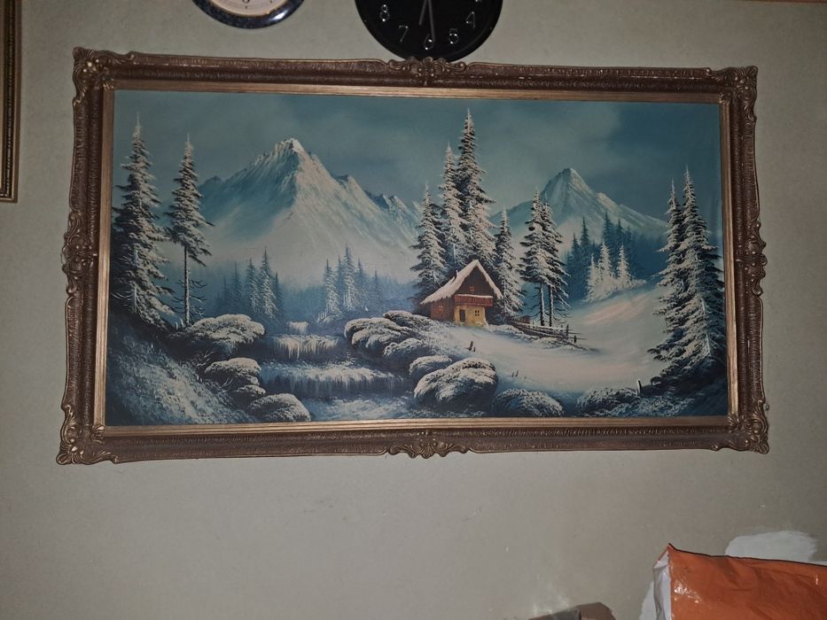 Vand tablou pictat pe panza