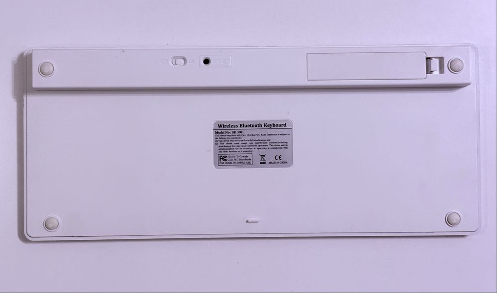 Клавиатура беспроводная BK-3001 Wireless Keyboard Bluetooth Silver