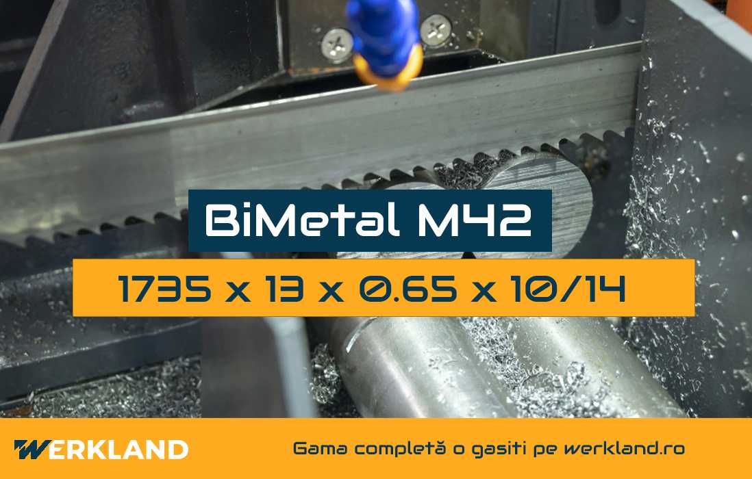 Pânză panglică fierăstrău cu bandă BiMetal M42 1735x13x0.65x10/14 DPI