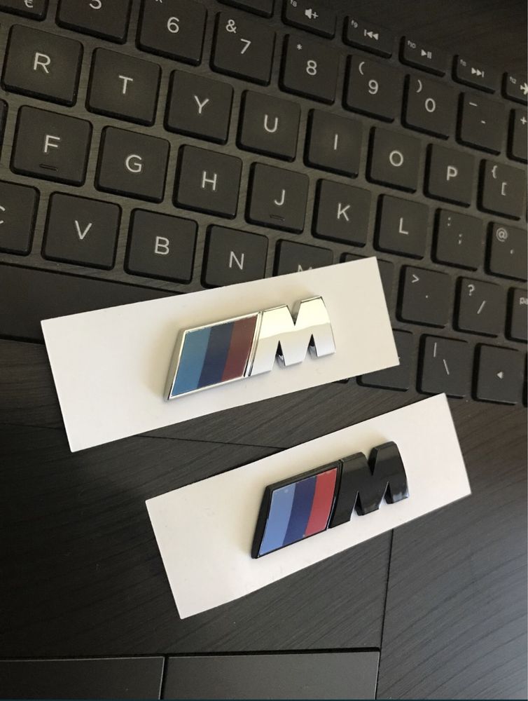 Embleme laterale M Accesorii auto BMW Emblema aripi Sticker Sigla Semn